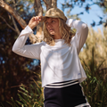 UPF50+ Long Sleeve Tee - White