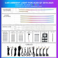 Q7 2016-2025 Ambient Lighting Decorative Kit | Rainbow