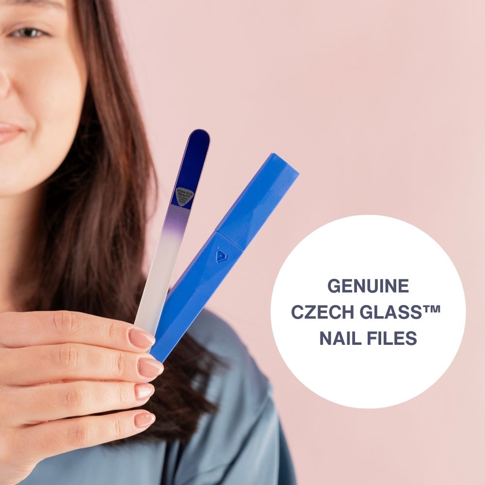 Single Czech Glass Nail File in Hard Case