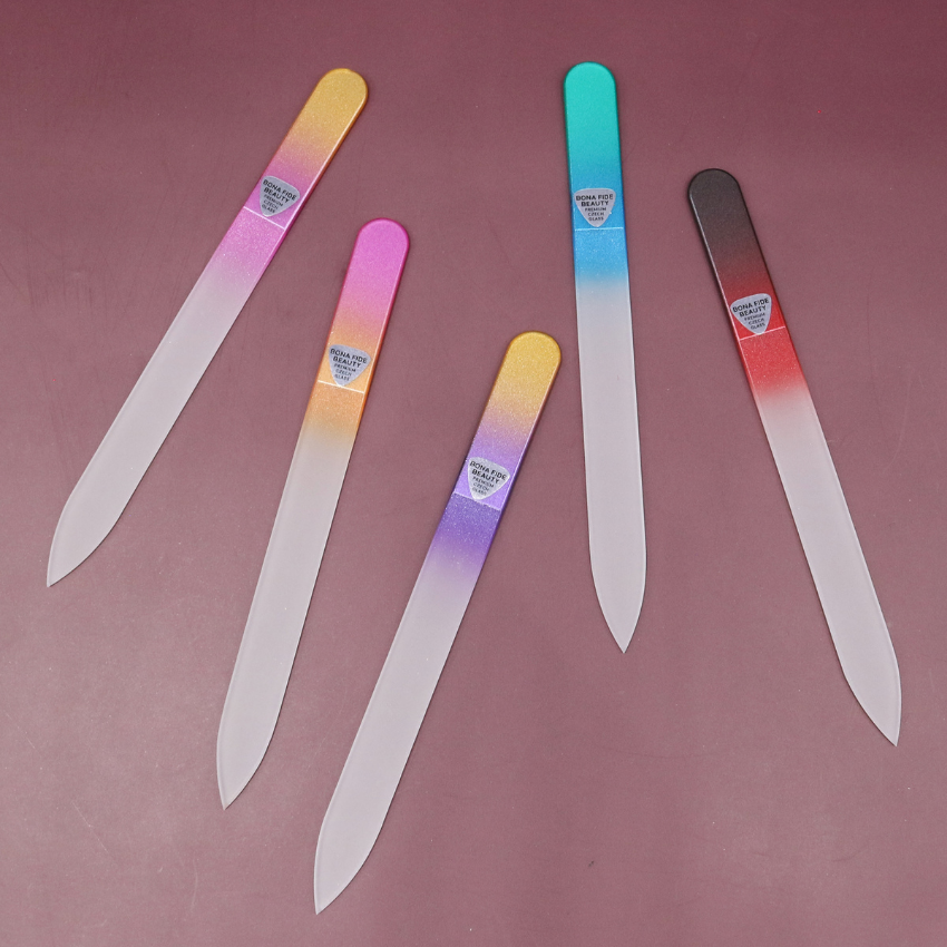 5-Pack Czech Glass Nail Files in Sleeves