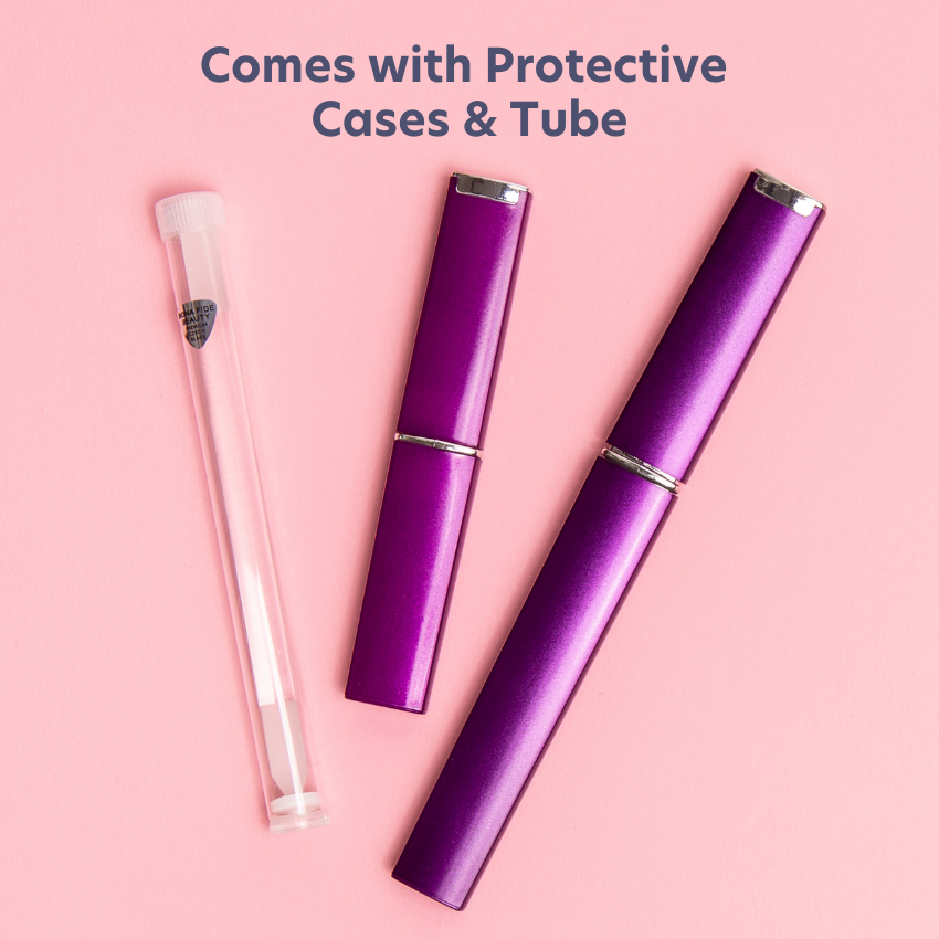 3-Piece Czech Glass Manicure Set in Violet