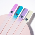 4-Pack Pastel Czech Glass Nail Files With Sleeves