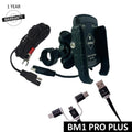 BOBO BM1 PRO PLUS Phone Holder with Vibration Damper & USB 3.0 Charger