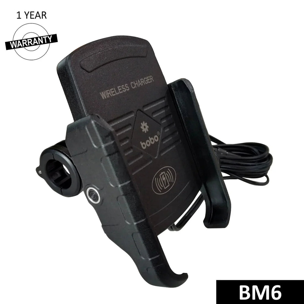 BOBO BM6 Phone Holder with Fast 15W Wireless Charger