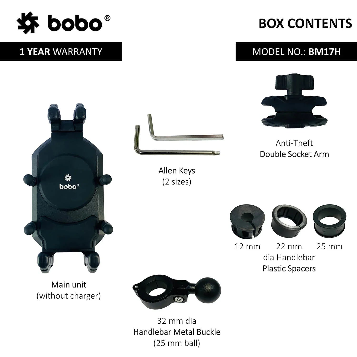 BOBO BM17H/M PRO Anti-Vibration Phone Holder