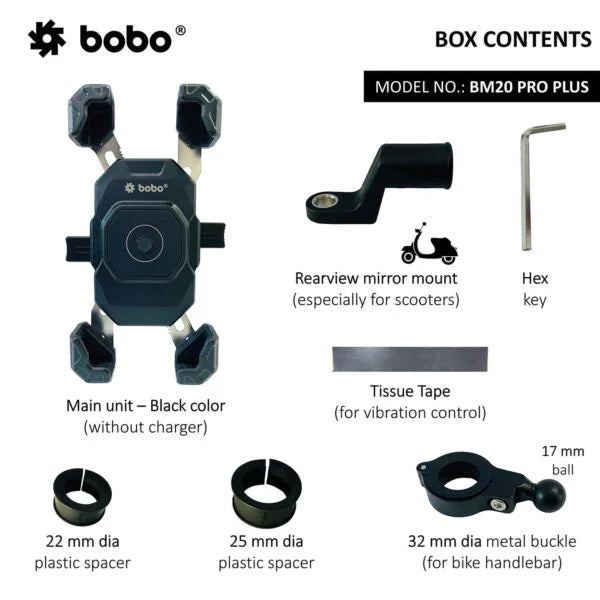 BOBO BM20 PRO PLUS 4-Corner Grip with PRO PLUS Vibration Damper