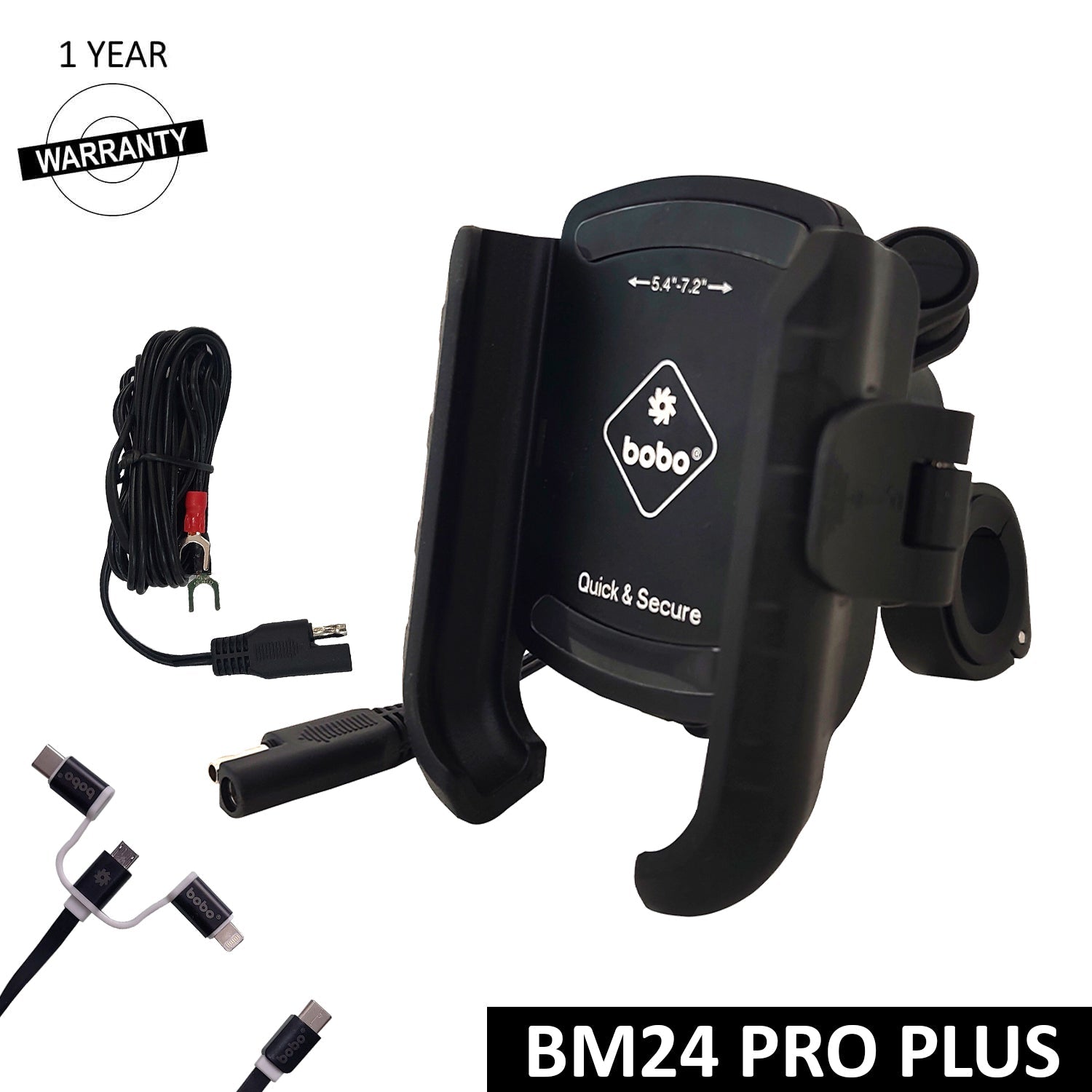 BOBO BM24 PRO PLUS Quick Release Phone Holder with 36W USB-C Charger
