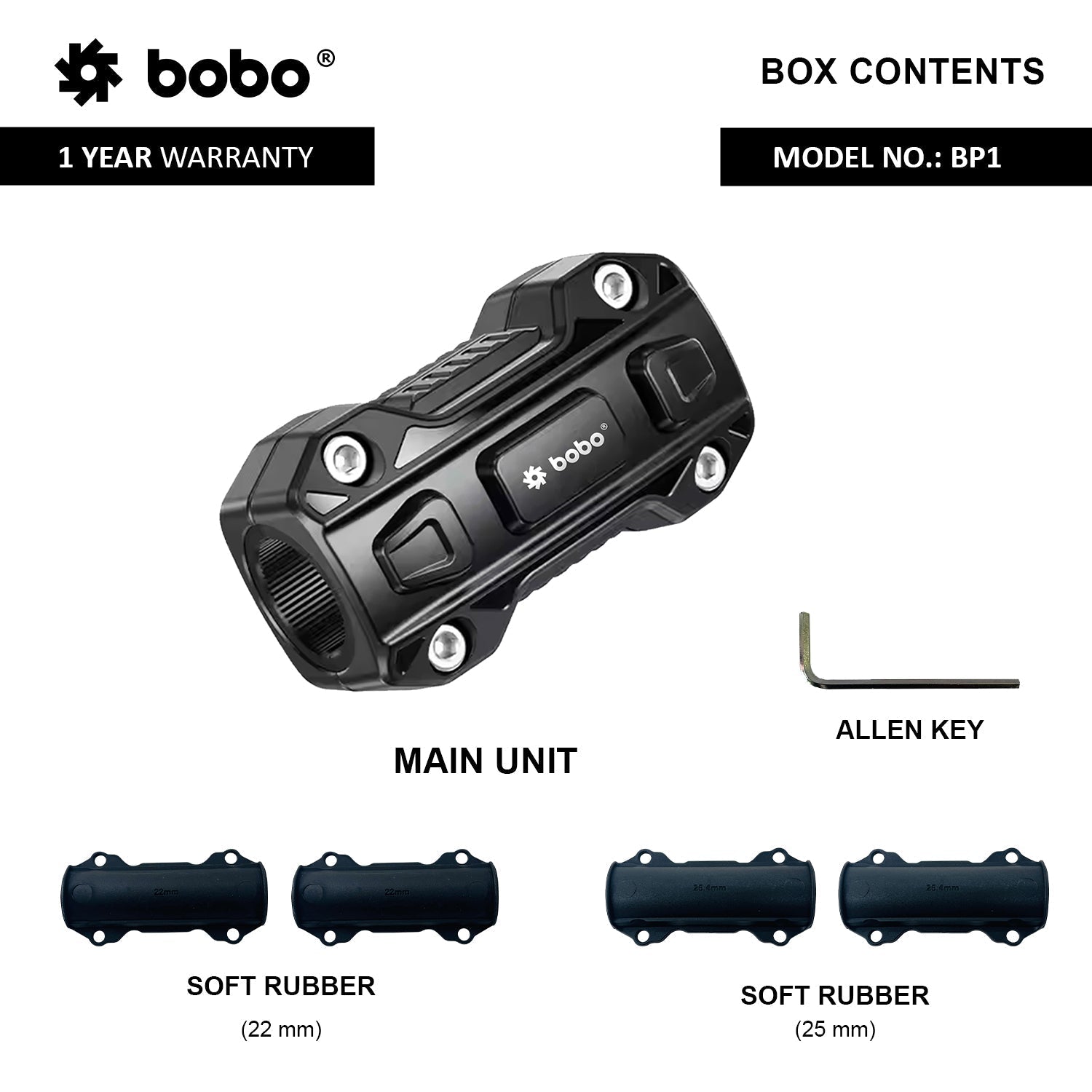 BOBO BP1 Bike Frame Protector with Rubber Pads