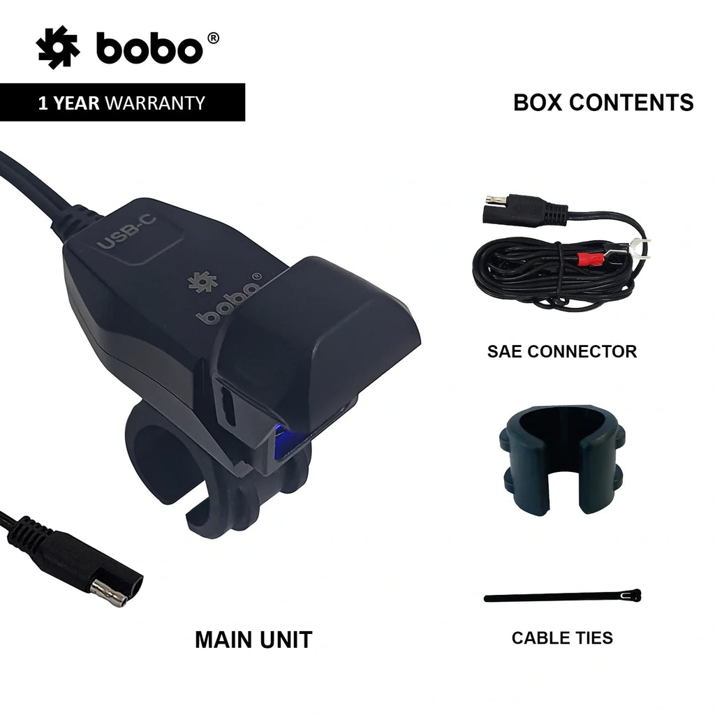BOBO CG1 Motorcycle Charger Port