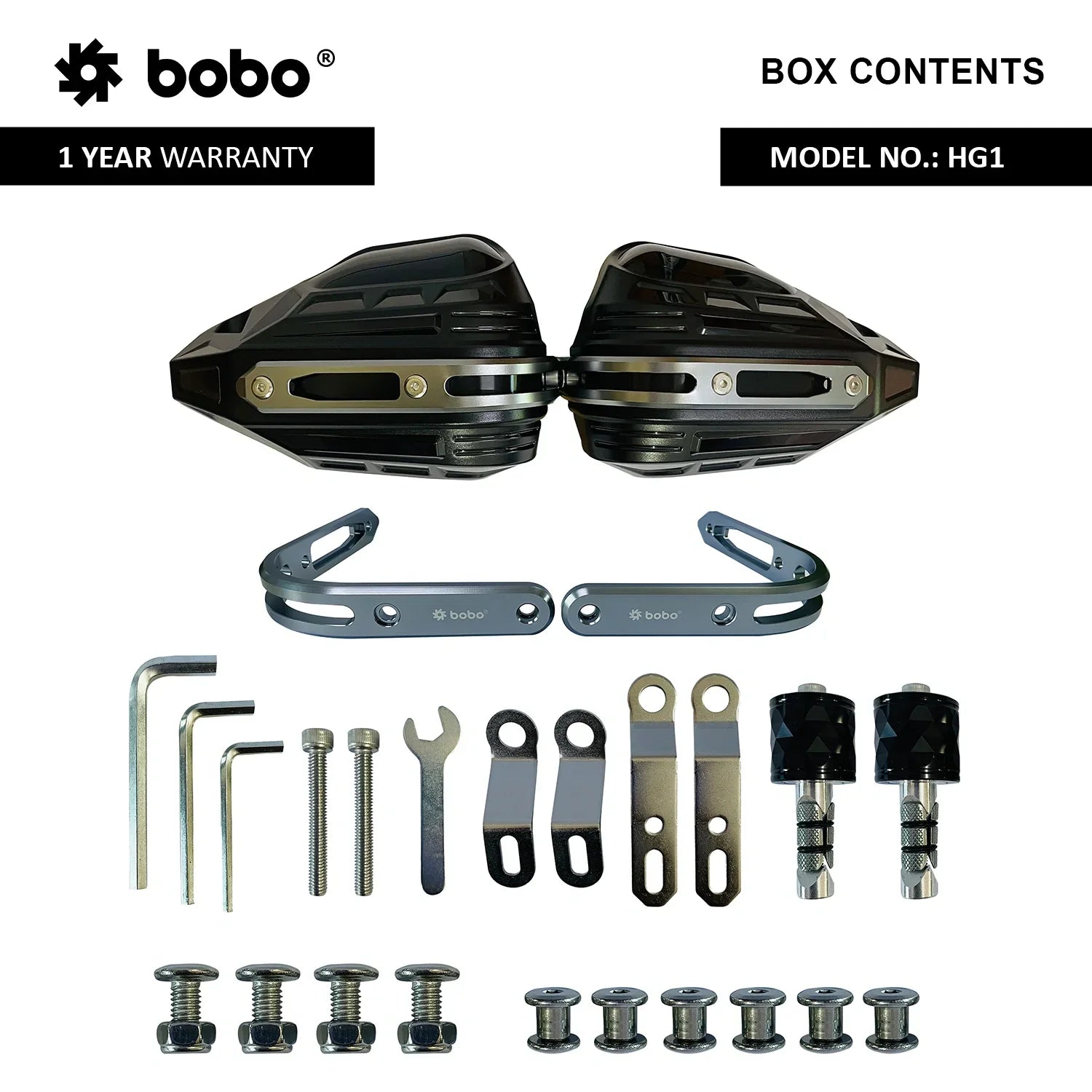 BOBO HG1 Universal Bike Motorcycle Hand Guard, Wind Deflector