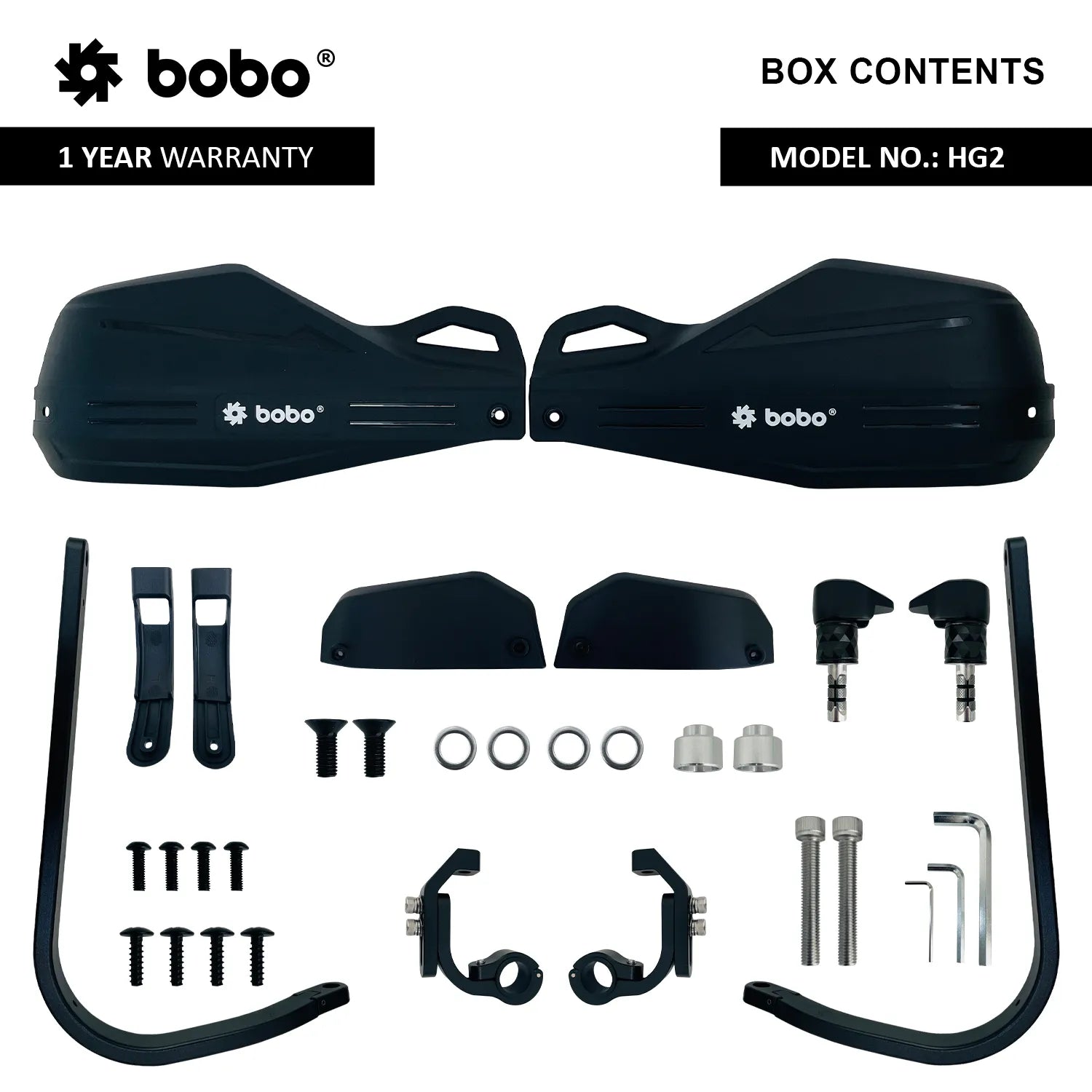 BOBO HG2 Hand Guards with Wind Deflector