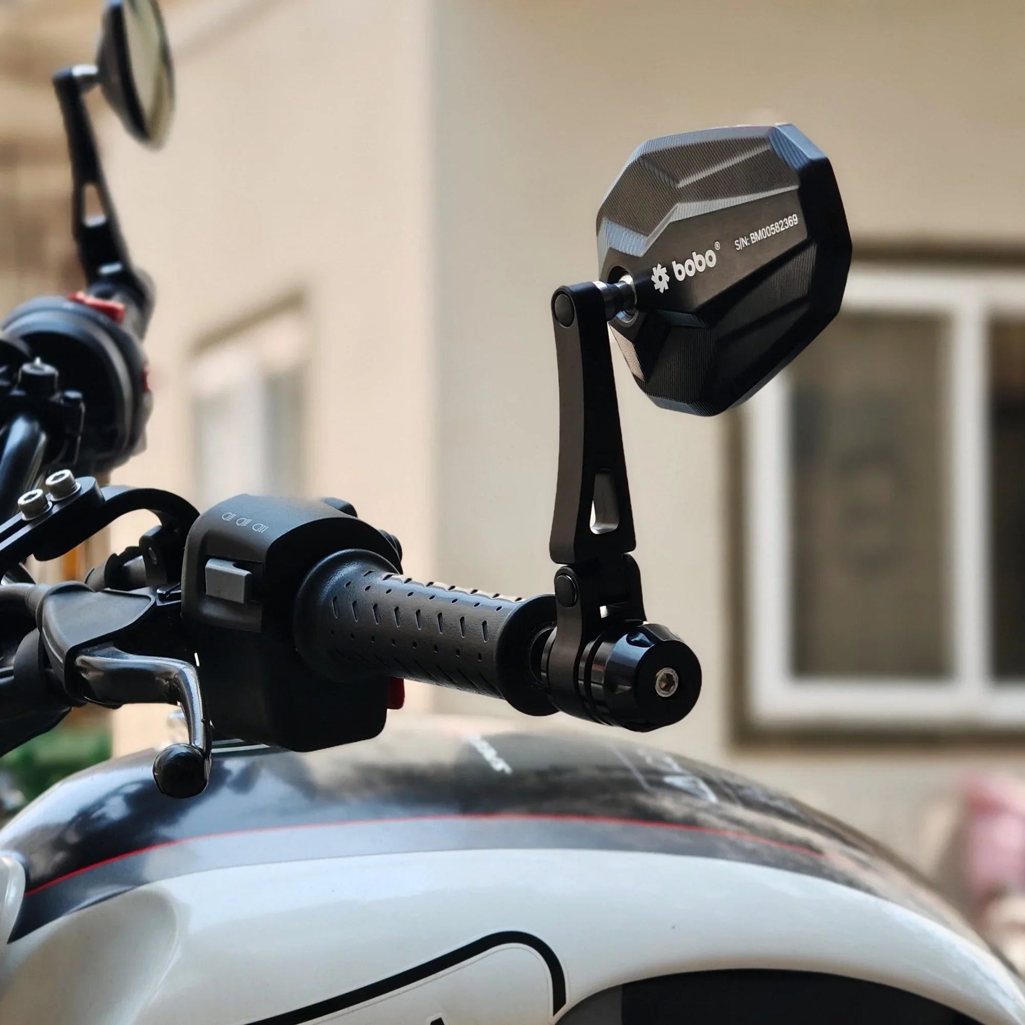 BOBO RM2-D Anti-Glare, Anti-Fog Bike Bar End Mirror