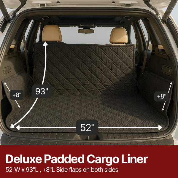 Formosa Covers Deluxe Padded Cargo Liner  52"W x 93"L in Black