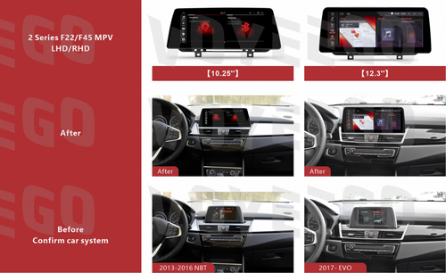 10.25'' 2 Series F22 F45 MPV 2013-2021 BMW Android Auto Screen | Wireless Carplay | 8+64GB