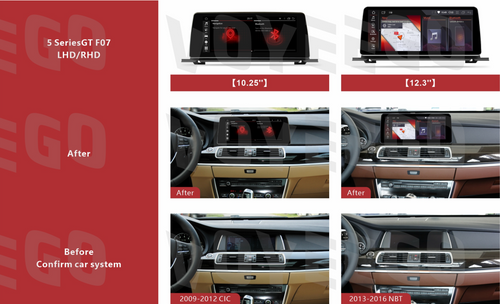 10.25'' 5 Series GT F07 2009-2016 BMW Android Auto Screen | Wireless Carplay | 8+64GB