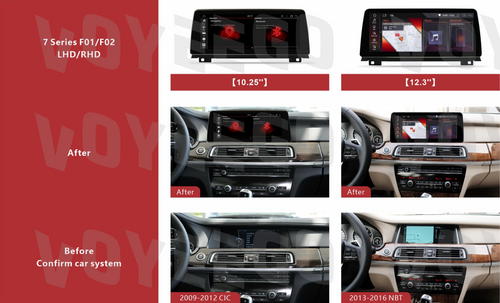 10.25'' 7 Series F01 F02 2009-2016 BMW Android Auto Screen | Wireless Carplay | 8+64GB