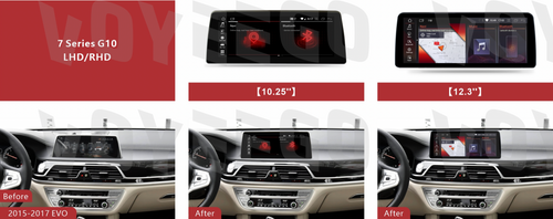 10.25'' 7 Series G10 G12 2017-2019 BMW Android Auto Screen | Wireless Carplay | 8+64GB