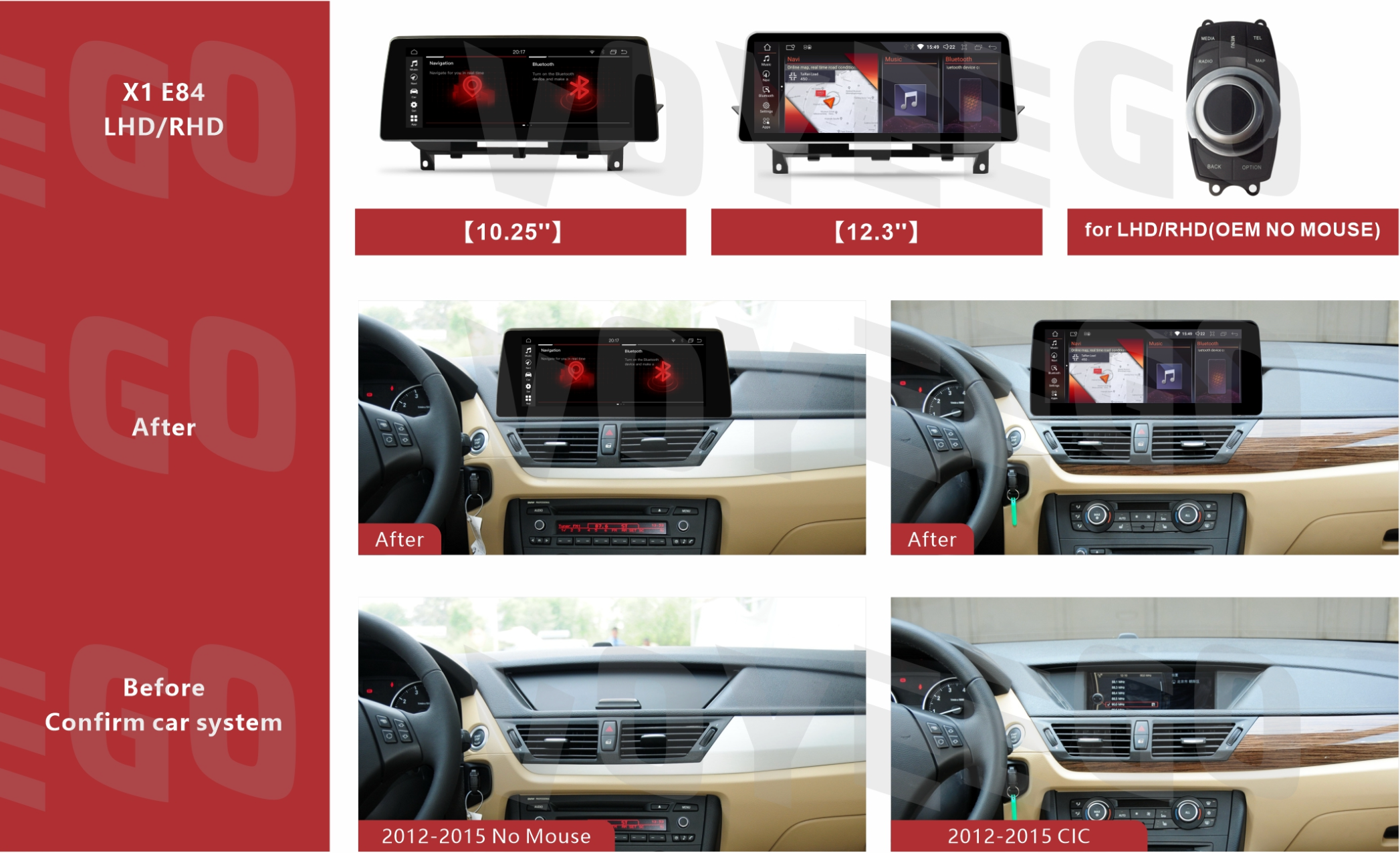 10.25'' X1 E84 2009-2015 BMW Android Auto Screen | Wireless Carplay | 8+64GB