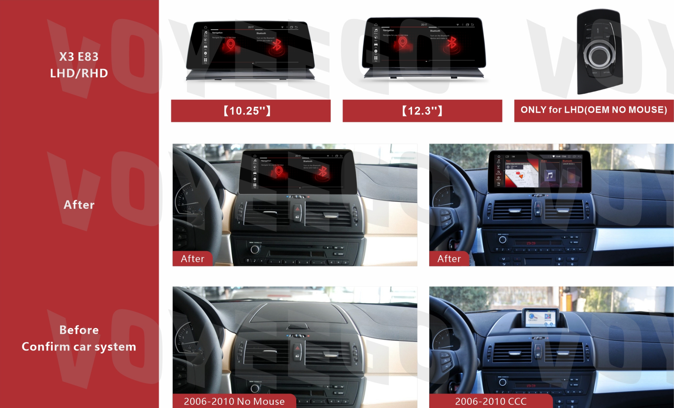 12.3 X3 E83 2006-2010 BMW Android Screen | Wireless Carplay | 8+64GB