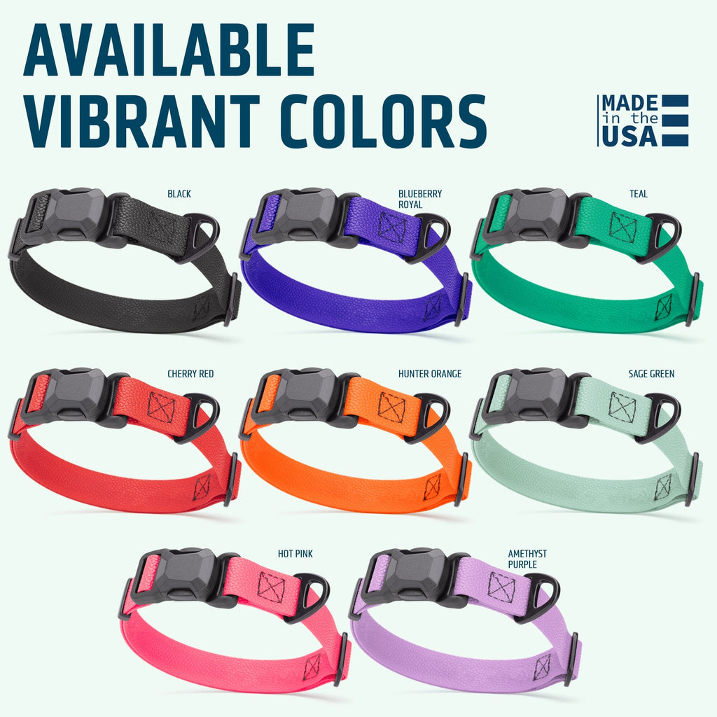 Dogline Pebble Emboss Biothane Dog Collar with Magnetic Buckle