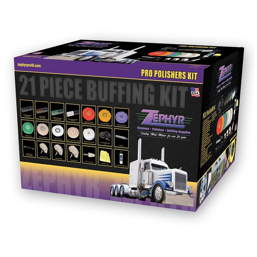 Zephyr 21 Piece Pro Polishers Kit