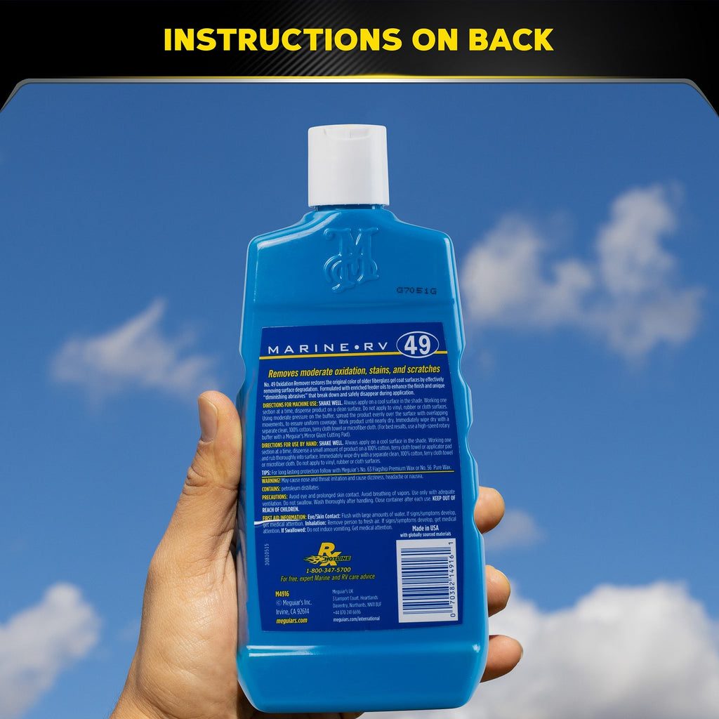 Meguiar's Marine/RV Mirror Glaze HD Oxidation Remover #49, M4916 - 16 oz.