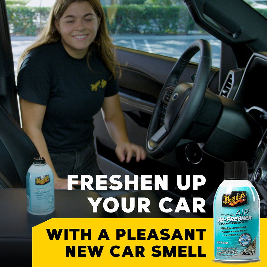 Meguiar's Whole Car Air Refresher Odor Eliminator, G16402 - New Car Scent