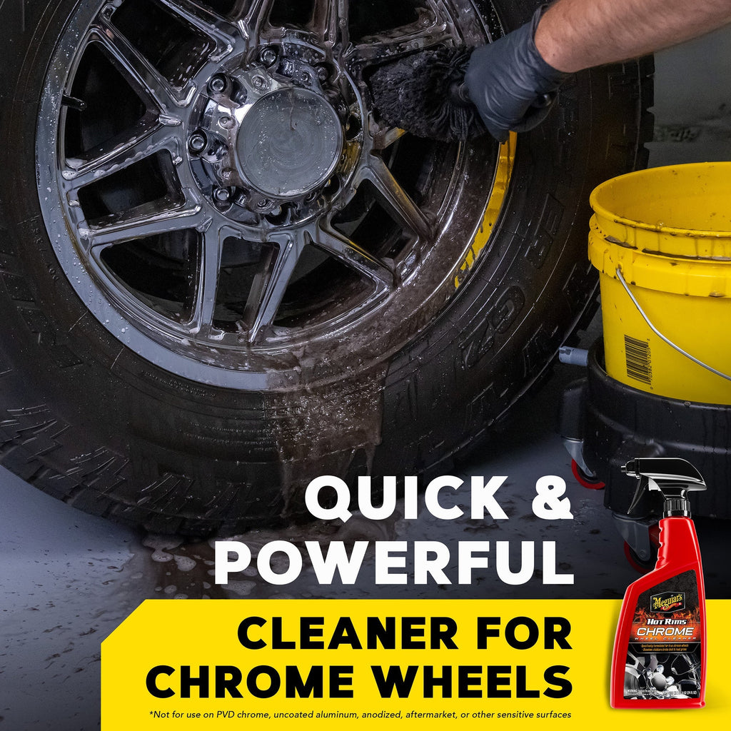 Meguiar's Hot Rims Chrome Wheel Cleaner, G19124 - 24 oz.