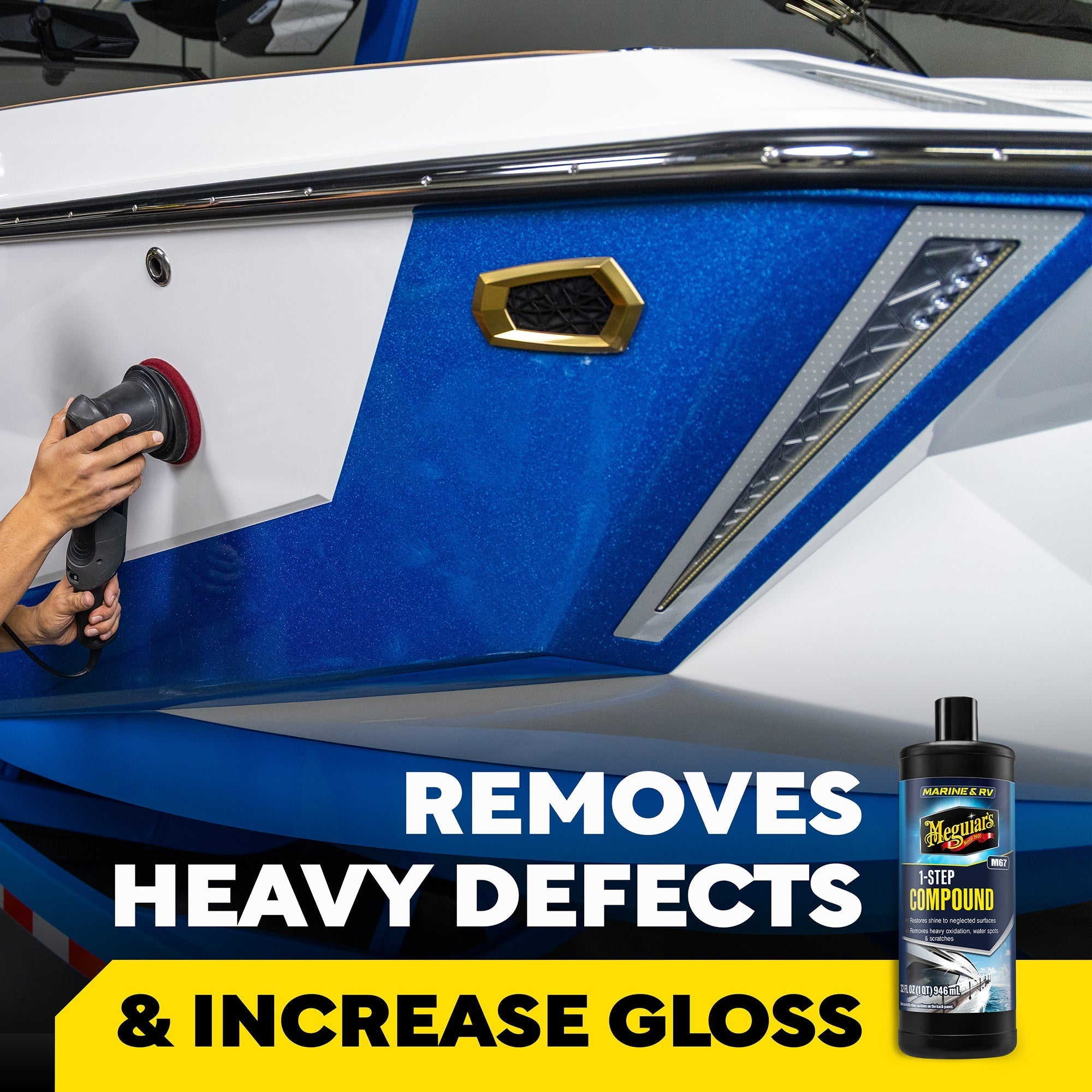 Meguiar's Marine/RV One Step Compound #67, M6732 - 32 oz.