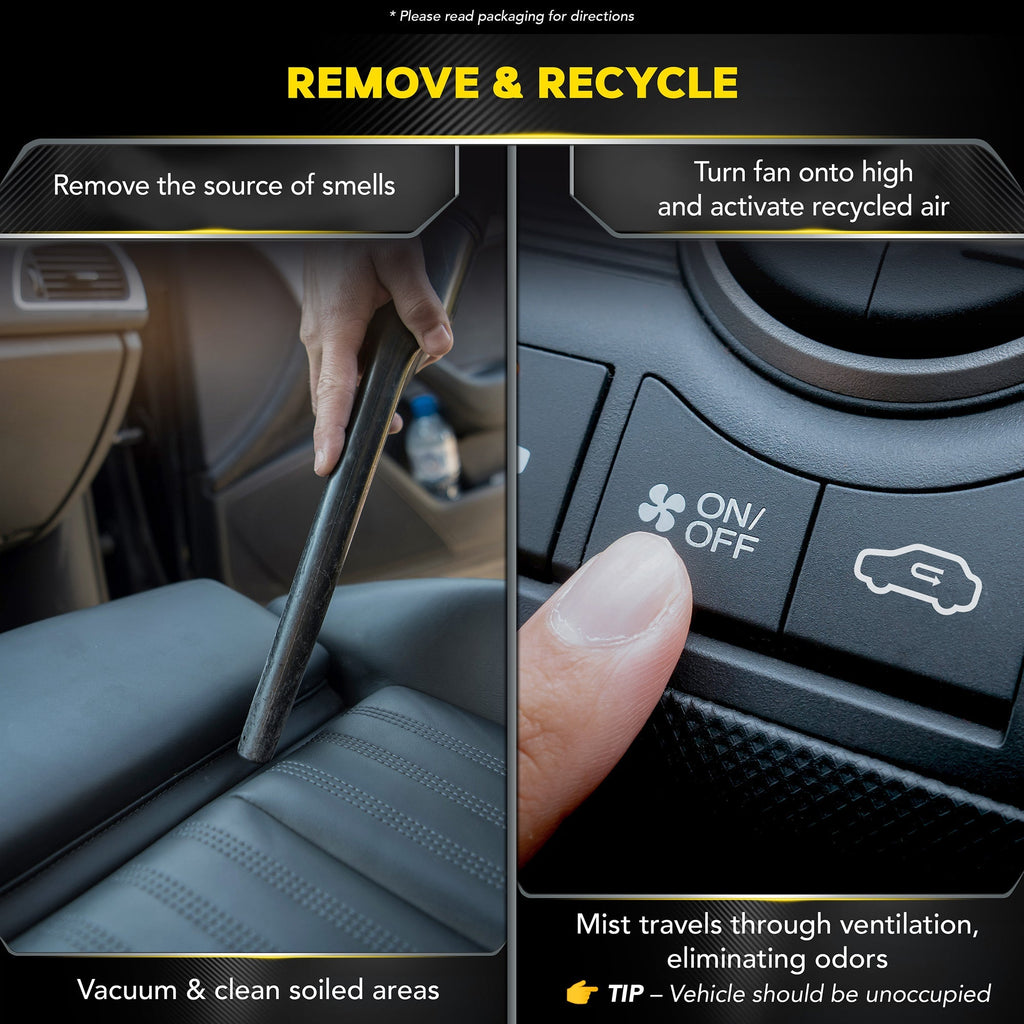 Meguiar's Whole Car Air Refresher Odor Eliminator, G181302 - Black Chrome Scent