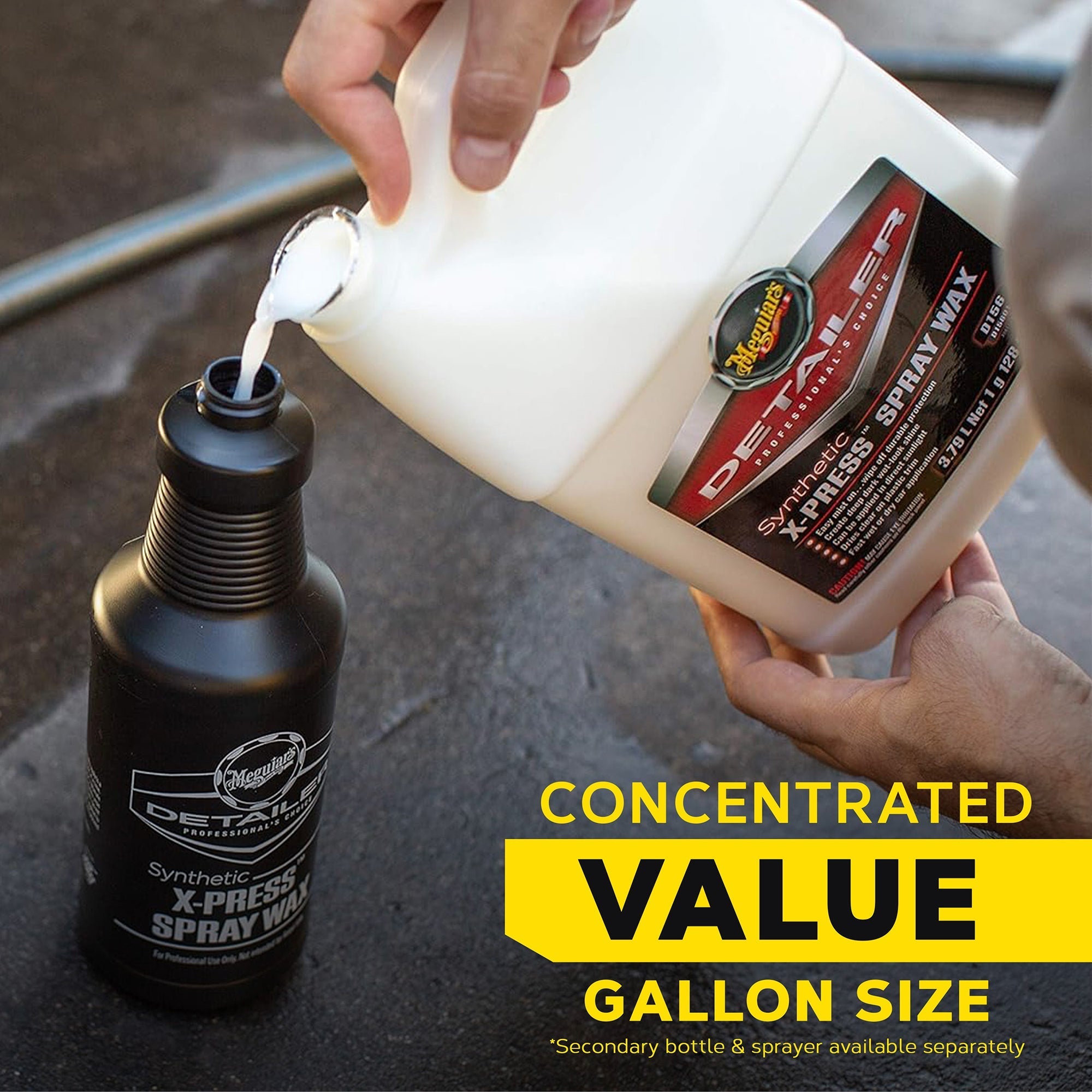 Meguiar's Synthetic X-Press Spray Wax, D15601 - 1 gal.