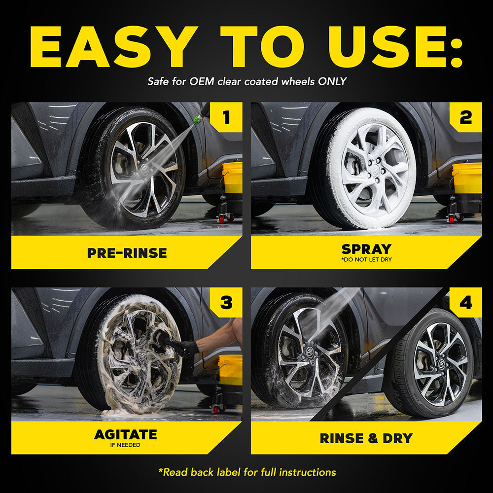Meguiar's Hot Rims Foaming Wheel & Tire Cleaner, G250320 - 20 oz.