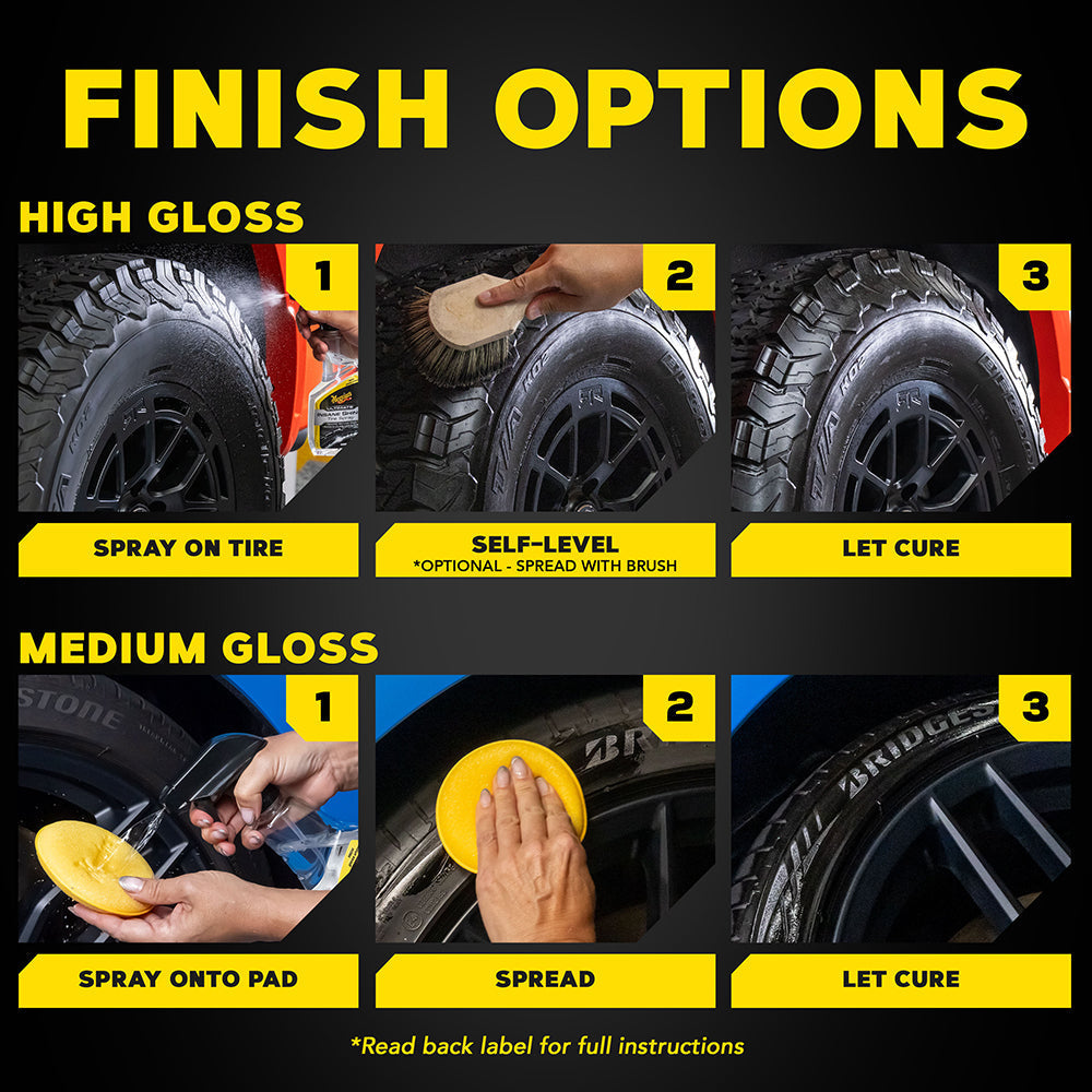Meguiar's Ultimate Insane Shine Tire Spray, G250816 - 16 oz.