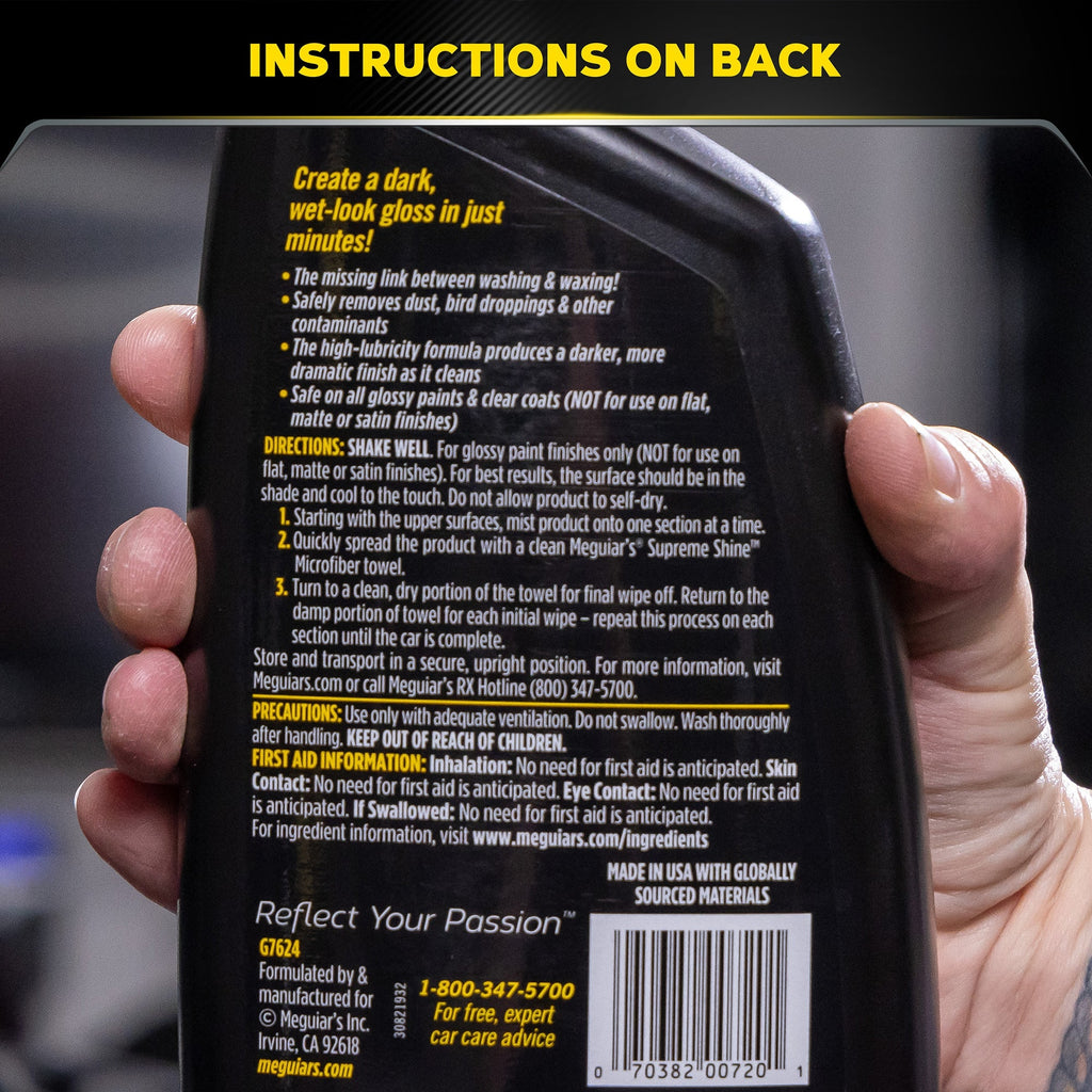 Meguiar's Gold Class Quik Detailer, G7624 - 24 oz.