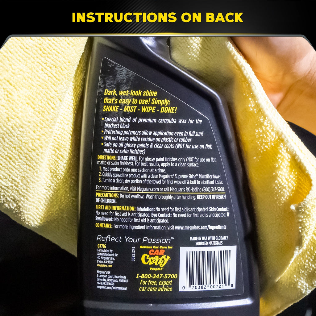 Meguiar's Gold Class Quik Wax, G7716 - 16 oz.