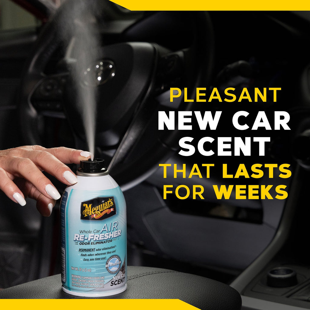 Meguiar's Whole Car Air Refresher Odor Eliminator, G16402 - New Car Scent