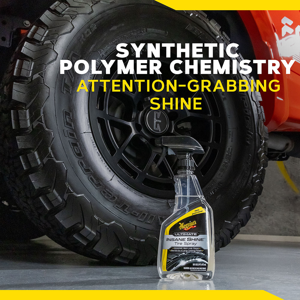 Meguiar's Ultimate Insane Shine Tire Spray, G250816 - 16 oz.