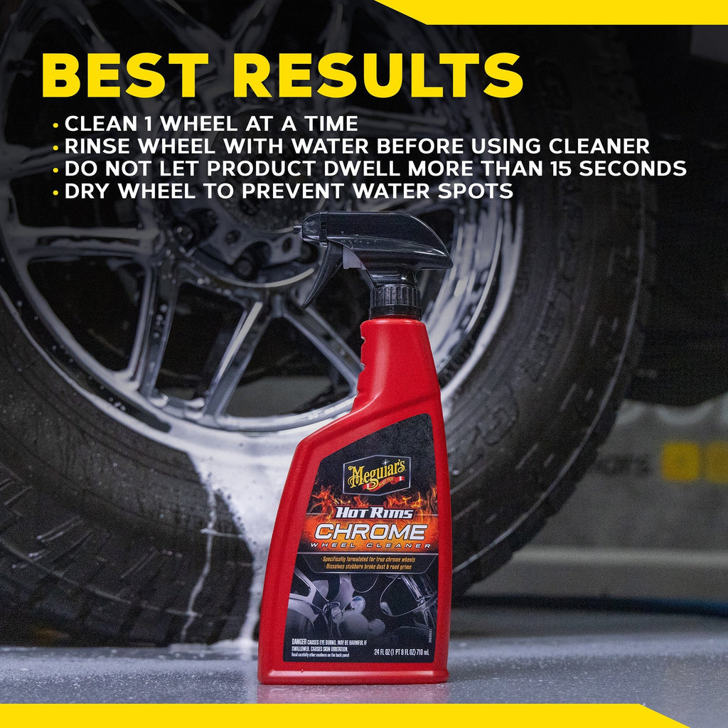 Meguiar's Hot Rims Chrome Wheel Cleaner, G19124 - 24 oz.