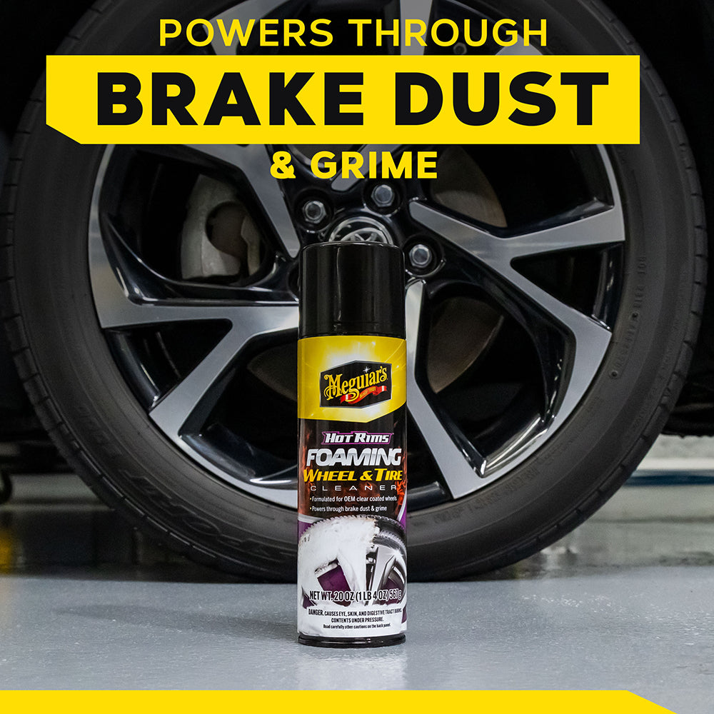 Meguiar's Hot Rims Foaming Wheel & Tire Cleaner, G250320 - 20 oz.