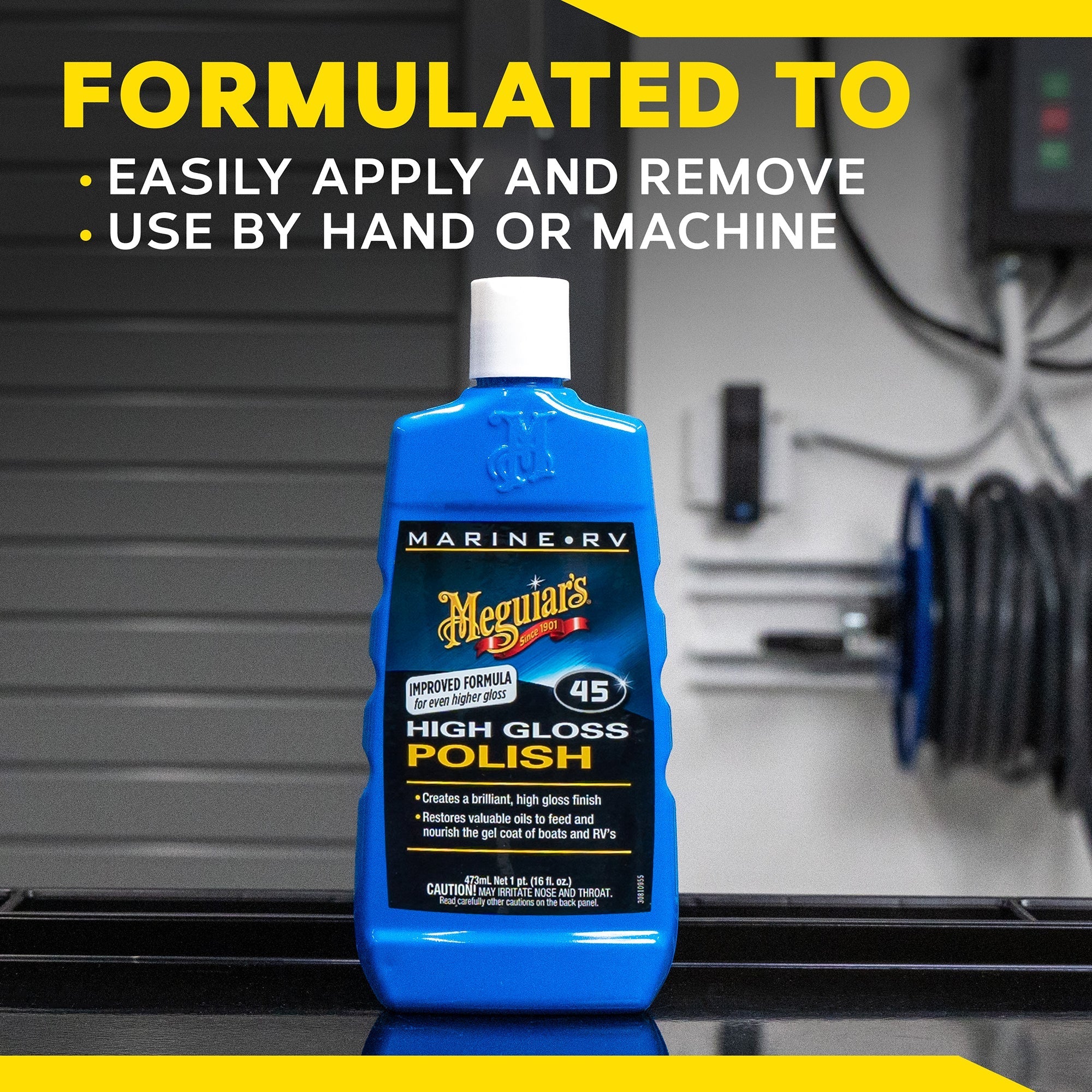 Meguiar's Marine/RV Polish & Gloss Enhancer #45, M4516 - 16 oz.