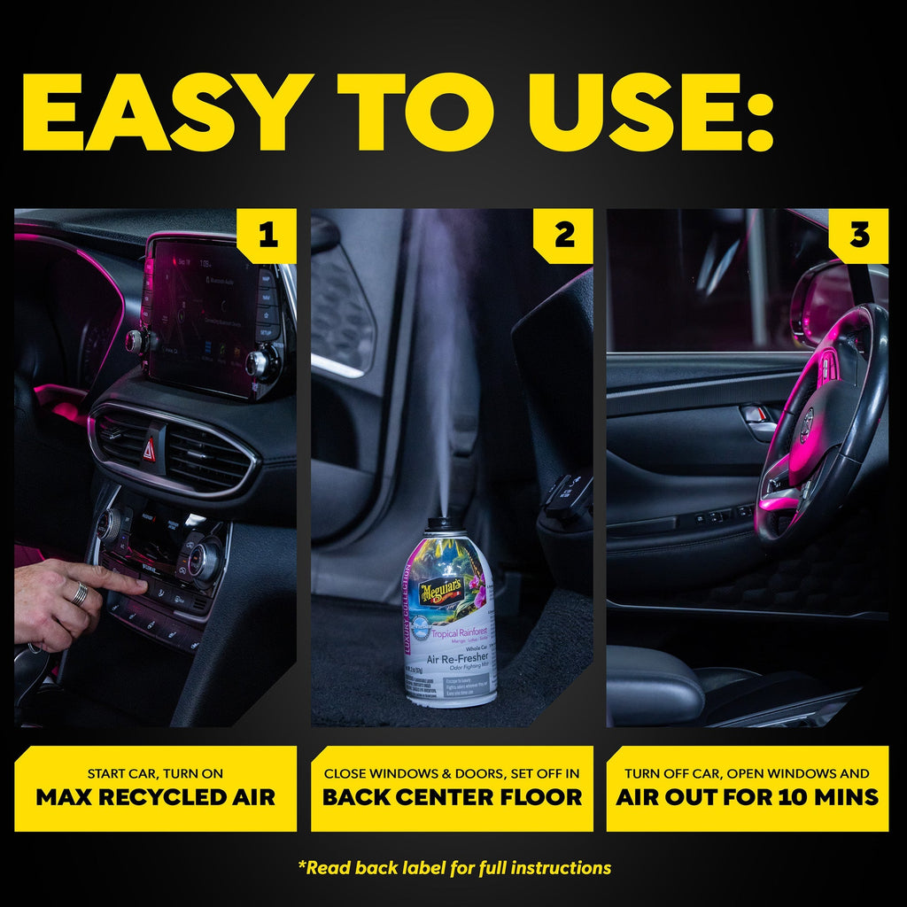 Meguiar's Whole Car Air Refresher Odor Eliminator - Tropical Rainforest Scent