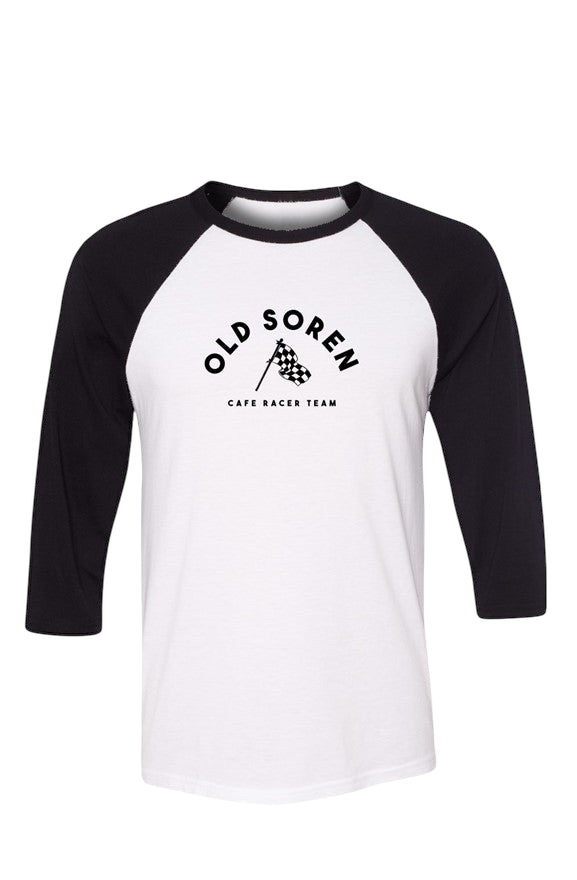 Vintage Cafe Racer 3/4 Sleeve Baseball Tee