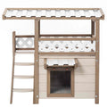 PETSFIT Outside Cat House 2 Story Perfect for Multi Cats