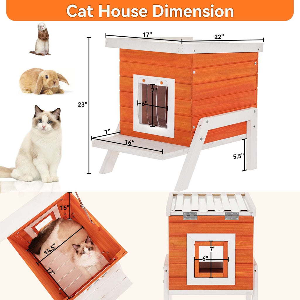 PETSFIT Heated Cat House For Outside