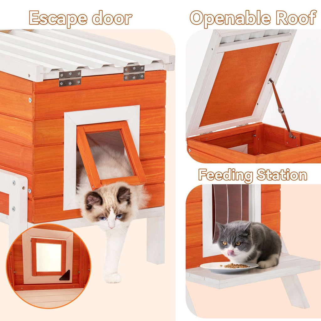 PETSFIT Heated Cat House For Outside