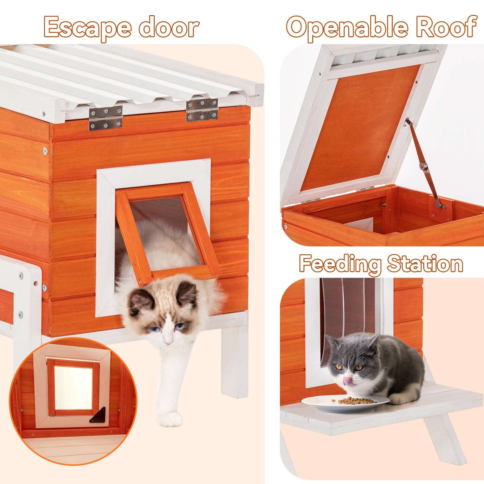 PETSFIT Heated Cat House For Outside