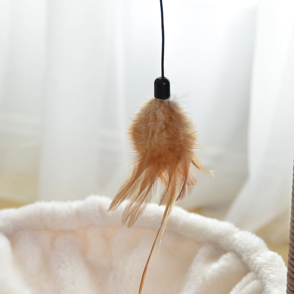 Catry Nirvana Cat Tree with Cat Hammock and Feather Toy