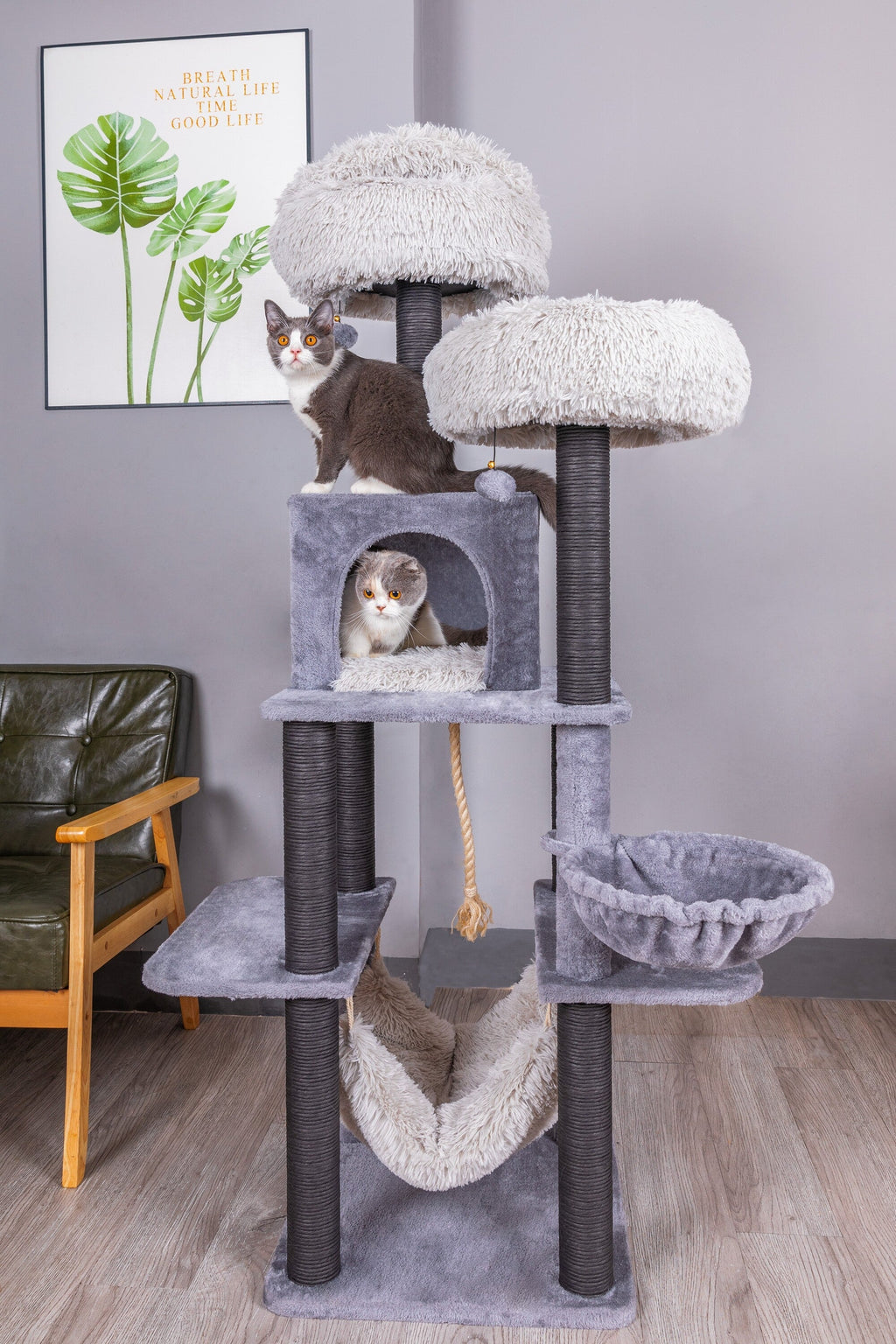 Catry Bradbury 7 Level Gray Cat Tree