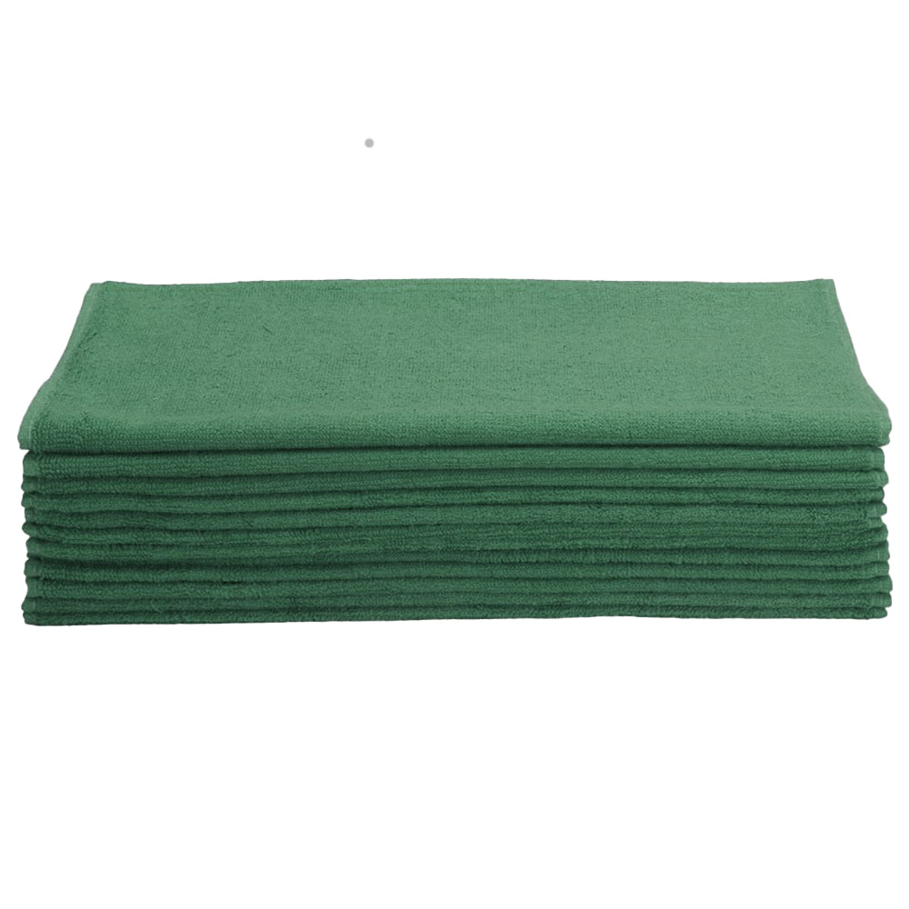Super Towel Cotton Terry Car Wash Towel, 16" x 25" - Green (12 Pack)