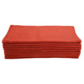 Super Towel Cotton Terry Car Wash Towel, 16" x 25" - Red (12 Pack)